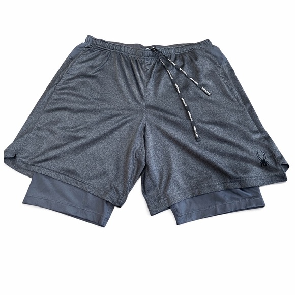 Spyder Other - Spyder Active Gray Athletic Shorts Men’s Large Stretch Gym Running